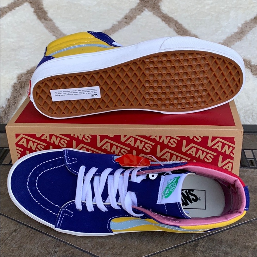 VANS Sk8-Hi SUNSHINE Multi/True White men’s - Picture 3 of 16